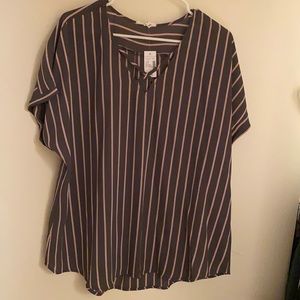 Maurices striped blouse. New with tags. Size XXL.